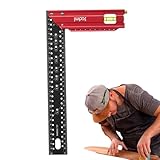 Geodreieck für Holzbearbeitung, Messwerkzeuge für Holzarbeiten, multifunktionales Präzisionslineal, rechtwinkliges Werkzeug aus Legierung