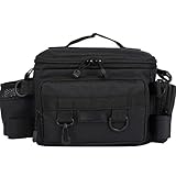 YUEMING Angeltasche, Fishing Angeltasche, Angelkoffer Forellen-Tasche Angeln mit gepolstertem Schultergurt und Tragegriffe Anglertasche, Angelbeutel, Aufbewahrungstasche für Outdoor-Angelausrüstung