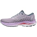 Mizuno Unisex Wave Inspire 19 Straßen-Laufschuh, Wisteria/White/Sun Kissed Coral, 37 EU