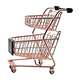 Supvox Mini Einkaufswagen Handcart für Dekoration Multifunktionale Mini Transportbox für Büro Wohnzimmer und Kinderzimmer und Aufbewahrung