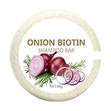 Onion Biotin Shampoo Bar, Zwiebel Rosemarin Shampoo Bar, Tiefenreinigungsshampoo, Haarwachstum Beschleunigen, Onion Rosemary Haarseife, Tiefenreinigung und Hydratisierung, Für alle Haartypen