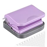 DIYEAH Loseblattbuch Standardlocher Spirallocher Für Notizbücher Kreislocher Handlocher Papierstanzer Zum Basteln Hefter Locher Präzisionslocher Locher Zum Basteln Plastik Violett