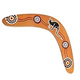 arrderly 1 Stück Bumerangs Outdoor Bumerang Kinder Erwachsene Bumerang Holz Bumerang Familie Outdoor Spiel Safe Bumerang Ball Lustige Outdoor Fliegende Scheibe Wurf Fang