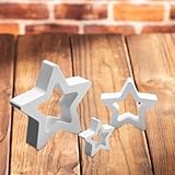 Silikonform Ostern Stern, 3 Stück Gießform Stern Silikonform Stern Gipsformen Zum Gießen Gießformen Silikon Silikonform Stern Giessform Silikon Ostern Silikonformen Gießformen Ramadan Deko(C)