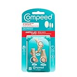 Compeed Blasenpflaster Mixpack – Hydrokolloid-Pflaster in verschiedenen Größen – gegen Blasen an Fersen, Zehen und für kleine Blasen, 5 Pflaster