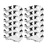 Austernschalen aus Edelstahl zum Grillen, Austernblech aus Edelstahl, Grillform, Backform, Küche, Kochen, Metallschale, 12 Stück, für Austern, gebackene Muscheln, Jakobsmuscheln