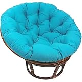 Generisch Polster Für Papasansessel Wasserdicht Rundes Auflage, Ersatzpolster,Bodenkissen Gepolstert Sitzkissen Hängesessel Für Korbsessel Outdoor Gartenmöbel Sitzauflage