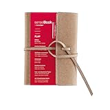 transotype senseBook FLAP, Notizbuch mit Refill in Größe S, 9 x 14 cm, liniert, mit Einband aus Lederfaserstoff