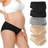 HBselect 5er Unterhosen für Schwangere Umstandsmode Hösschen Damen Unterwäsche aus Baumwolle Schwangerschaft Postpartum Slip