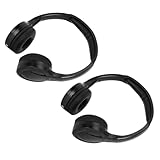 Keenso Auto-Kopfhörer, Kabelloser Kopfhörer, Infrarot-Kopfhörer mit Automatischer Stummschaltung, Leichter, Faltbarer Kabelloser Kopfhörer für Auto-DVD-System