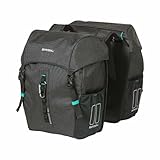 Basil Discovery 365D Gepäckträgertasche – sportliche Hinterradtasche – wetterfest – 18 L – Schwarz