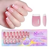 Ruarby Tips Farbige Nägel zum Aufdrücken, 150 Stück, voraufgetragene Grundierung, falsch