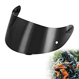 Motorradhelm Visier, Helmvisier für Agv K1/K3SV/K5, Visier Motorrad Windschutz, Motorrad Windschutz Helm Objektiv (Schwarz)