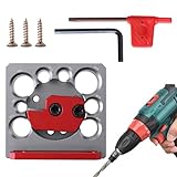 Verstellbarer Bolzenschneider, Bolzenschneider für Holzbearbeitung | 8 mm bis 20 mm verstellbare Dübelschablone mit 8 Löchern aus Aluminiumlegierung mit 8 Löchern, Holz-Rundstäbe