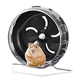 Laufrad für Rennmäuse, Hamster, verstellbar und geräuscharm, multifunktional, tragbar, für kleine Haustiere, für Wohnzimmer, Schlafsaal, Haus und