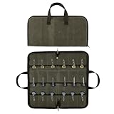 Messertasche,Messerkoffer Messer Taschen Messer Vitrine,Knife Display Case,Taschenmesser Roll Tasche mit 18 Slots,Klappmesser Halter für die Sammlung,Messer Veranstalter für taktische Camping EDC