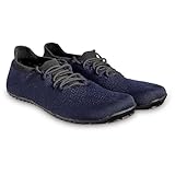 Magical Shoes Herren Laufschuhe, Mens Sportschuhe, Barefoot, Barfußschuhe für Männer, Laufschuhe Zero Drop, Minimalschuhe flexibel, Schuhe Barfuß Laufen, Running, MAX, Navy 43 EU