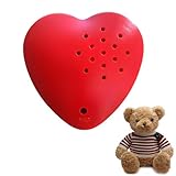 Caybats Diktiergerät für Stofftiere mit 30 Sekunden Aufnahme – Aufnehmbares Soundmodul in Herzform, Robustes ABS-Material, Klarer Klang, Ideal für DIY Spielzeug & Kissen, Geschenk für Kinder