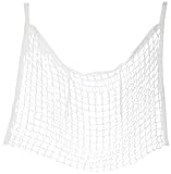 Kerbl Heunetz (Farbe weiß, für Ponys und Anhänger, L x B 90 x 60 cm, Maschenweite 3 x 3 cm, extrem reißfest und langlebig) 321999