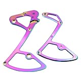 LLINthy Fahrrad-Schaltwerk Innenplatte Fahrrad-Führungsradhalter für Fahrräder Schaltwerk Käfig Aluminiumlegierung Fahrradteil