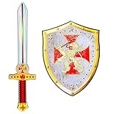 W WIDMANN MILANO Party Fashion - Schwert und Schild aus weichem Schaumstoff, für Kinder, Spielschwert, Waffe, Karneval