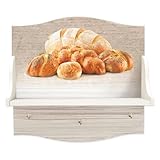 OISE ART STORE Trade Shop - Mehrzweckregal mit Brotaufdruck HD Organizer für Küchenutensilien