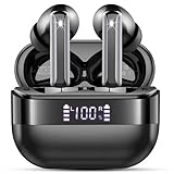 Bluetooth 5.4 Kopfhörer, 2025 Neue Kopfhörer Kabellos In Ear Kopfhörer mit ENC Noise Cancelling Mic, 48H Kabellose Kopfhörer Deep Bass IP7 Wasserdicht Wireless Earbuds, Bluetooth Ohrhörer LED Anzeige
