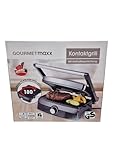 GOURMETmaxx Kontaktgrill mit Antihaftbeschichtung, 1000 Watt, stufenlos einstellbar, Cool-Touch-Griff