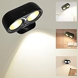 BORDEAG Wandleuchte Innen, Wandlampe Innen, Nachtlicht Steckdose, Steckdosenlampe, Led Nachtlicht, Wohnzimmerlampe, Küchenlampe, Flurlampe, Für Wohnzimmer Schlafzimmer Korridor Schwarz