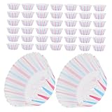 Hoement Cupcake Wrapper Einweg Muffin Backformen Für Kuchen Dekoration Ideal Für Partys Hochzeiten Und Geburtstagsfeiern Weiße Backbecher Für Cupcakes Und Muffins