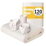 Packpapier, 120 Blatt, 70×38cm, Zeitungspapier Packpapier Umzugspapier für Geschirr 60 g/m², Seidenpapier Verpackungsmaterial für Umzug, Bastelarbeiten, Einpackpapier Umzug, Verpackungspapier