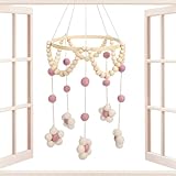 Penlimly Bett Mobile, Spieluhr Mobile Fürs Babybett, Klingelspiel Mit Glöckchen Dekoration Zum Aufhängen über Babybett Stubenbett Beistellbett Kinderzimmer