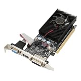 Bewinner Gaming-Grafikkarte, 1 GB DDR3 64-Bit-Grafikkarte, 810 MHz 1000 MHz 2560 X 1600 Grafikkarte, HDMI DVI VGA PCI Express 2.0, Computer-Grafikkarte für Gaming-Videobearbeitung