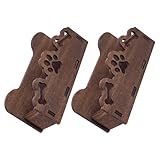 GRIRIW 2 Stück Visitenkartenhalter mit Hundepfoten und Knochenmuster Kompakter Visitenkartenorganizer für Schreibtisch und Theke