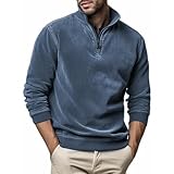 callmo Angebote des Tages Heute Blitzangebote Pullover Herren Rollkragenpullover Zip Strickpullover Feinstrick Turtleneck Sweater Winterpullover Stehkragen Arbeitspullover mit· Gerippter Saum