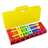 Glockenspiel Musikinstrument | 8-Noten Spielzeug Mit Schlägeln,Diatonische Bunte Resonatorglocken Xylophon - Für Kleinkinder Zuhause Schule Vorschule Reise Übung Aufführung Geburtstag Feiertag