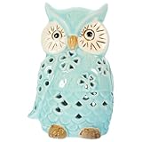 TOGEVAL Keramik Eulen Kerzenhalter Künstlerisch Dekorativer Kerzenständer für Hochzeit Tischdeko Eleganter Desktop Schmuck und Festliche Wohnaccessoires