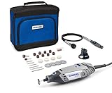 Dremel 3000 Multifunktionswerkzeug 130W, Set mit 2 Aufsätze 25 Zubehörteilen, Variable Drehzhal 10.000-33.000 U/min zum Schneiden, Schleifen, Gravieren, Polieren, Schärfen, Reinigen, Schnitzen