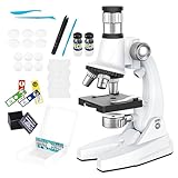 Mikroskop-Set Für Schüler,100X-1200X Vergrößerung zum Lernen | Mikroskop-Set Für Kinder Und Anfänger,Für Schule Klassenzimmer Und Zuhause Für Mädchen Schüler Amateurwissenschaftler
