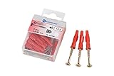 Metafranc Universaldübel- und Schrauben-Sortiment 24-teilig - Ø 6 mm Dübel - Made in Germany - Für Befestigungen in Voll- & Hohlbaustoffen / Allzweckdübel / Spreizdübel / Befestigungs-Set / 952900