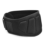 Gewichthebergürtel, Fitness Gürtel Herren Damen S-XL, Rückenstützgürtel Gym Verstellbarer mit Speed Fit Verschluss, Gebogener Gepolstert Lendenwirbelsäule Gürtel, Trainingsgürtel Bodybuilding (L)
