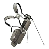 Leichte Golftasche mit Ständer – einfach zu tragen und langlebige Pitch n Putt Golftasche für die Driving Range, Par 3 und Executive Courses, passend für bis zu 7 Schläger, Steingrau
