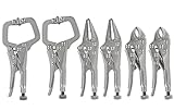 6er Gripzange Set Langbeck Zange Schweißerzange Feststellzange Klemmzange Satz