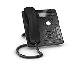 Snom D715 Global Desk Telephone (5 konfigurierbare LED-Funktionstasten, vierzeiliges S / W-Display mit Hintergrundbeleuchtung, XML-Minibrowser), Schwarz, 00004039