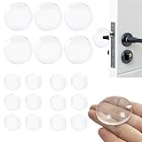 18 Stück Türstopper Wand, 40mm/20mm Silikon Türstopper, Anschlagpuffer Selbstklebend, Einfach Installieren Türstopper Transparent für Möbel, Türen und Wände Wandpuffer