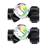 2 x Zylinder-Tank-Nivellieranzeiger, Propan-Tanks, Messgerät, Füllstandsanzeiger, Ersatz, Universal-Leckdetektor, Kamine