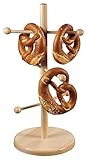 Kesper 68216 Brez'n- und Wurstständer aus Buchenholz Höhe 50 cm/Brezelständer, Braun