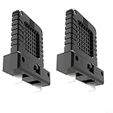 GLFLOW 21 V Akku-LED-Licht, 2 Stück, 14 W LED-Arbeitsleuchte, Mini-Camping-Laterne, angetrieben durch kompatible 20 V/21 V Lithium-Werkzeug-Batterien, verstellbare Steckdose (schwarz, 2 Stück)