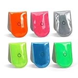 6 Stück Magnetische Sicherheitslicht Led Clip, LED Blinklicht Reflektierende Clips, Reflektoren, Reflektor Clips Anhänger, Sicherheits Reflektor für Rucksack, Kleidung, Kinderwagen, Joggen, Fahrrad