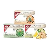 H&S Gesundheits-Bundle: H&S Bio Ingwer, H&S Bio Kräutertee und H&S Bio Salbei-Honig für natürliche Balance und Wohlbefinden, 3 x 20 Beutel